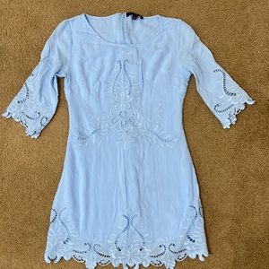 Scalloped fully lined dress. Adorable on.